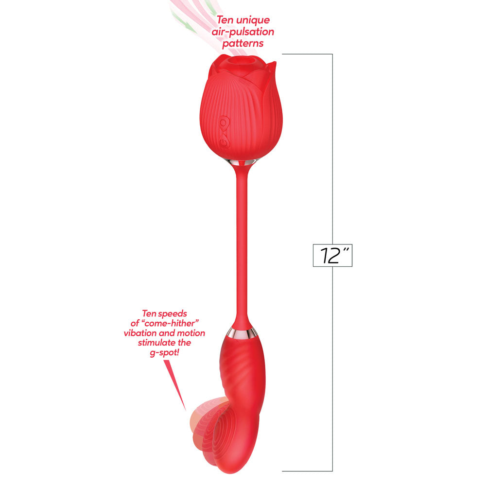 Wild Rose Come Hither & Suction Vibrator