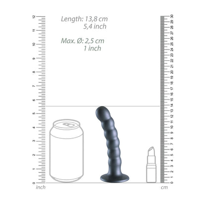 OUCH! Beaded Silicone G-Spot Dildo 5"