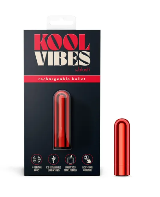 Kool Vibes - Rechargeable Mini Bullet - Cherry